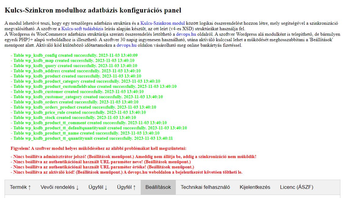 Beállítások